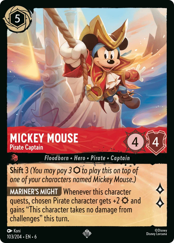 Mickey Mouse - Pirate Captain · Azurite Sea