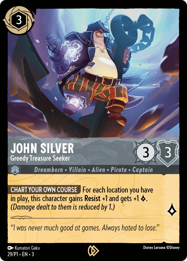John Silver - Greedy Treasure Seeker · Promo Expansion 1