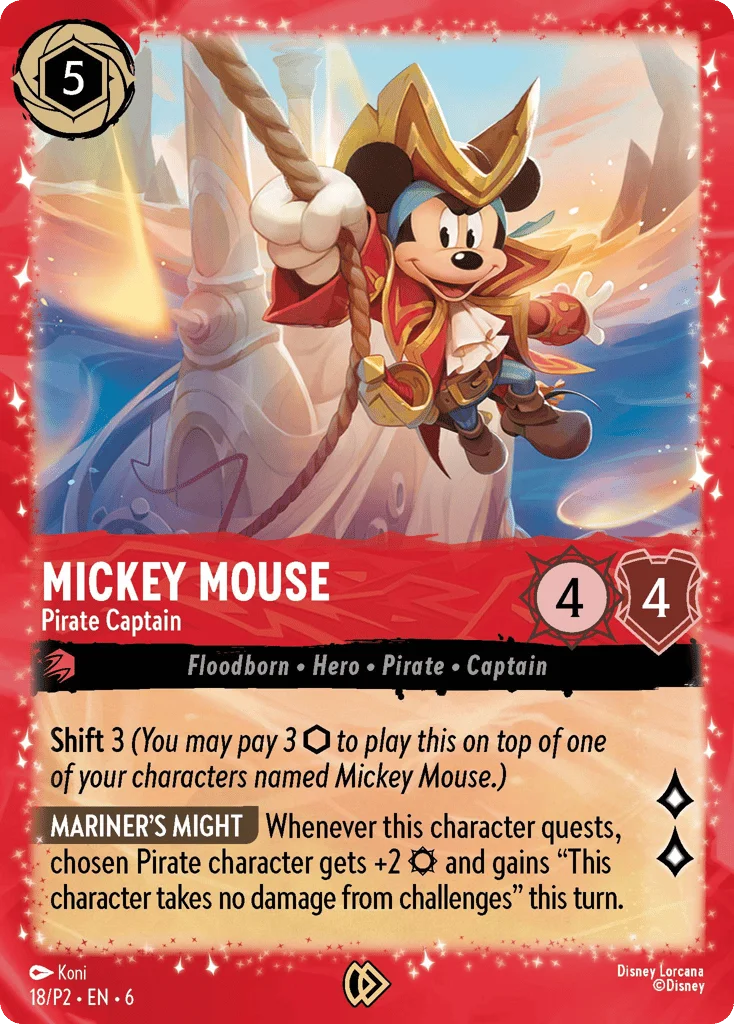 Mickey Mouse - Pirate Captain · Promo Expansion 2