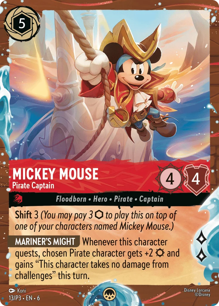 Mickey Mouse - Pirate Captain · Promo Expansion 3
