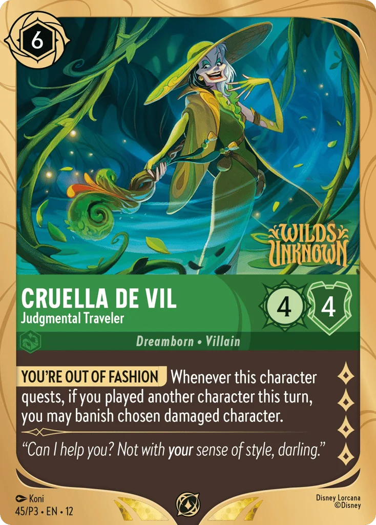 Cruella De Vil - Judgmental Traveler · Promo Expansion 3