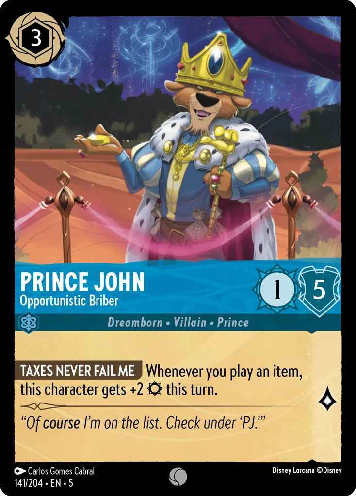 Prince John - Opportunistic Briber · Shimmering Skies