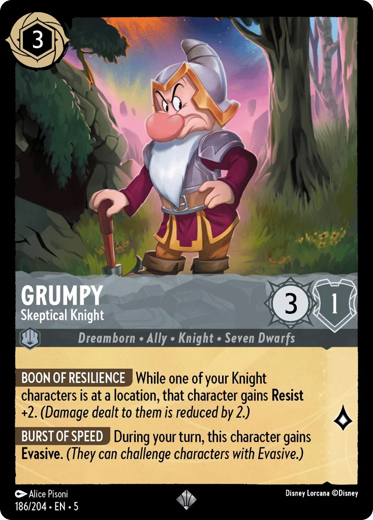 Grumpy - Skeptical Knight · Shimmering Skies