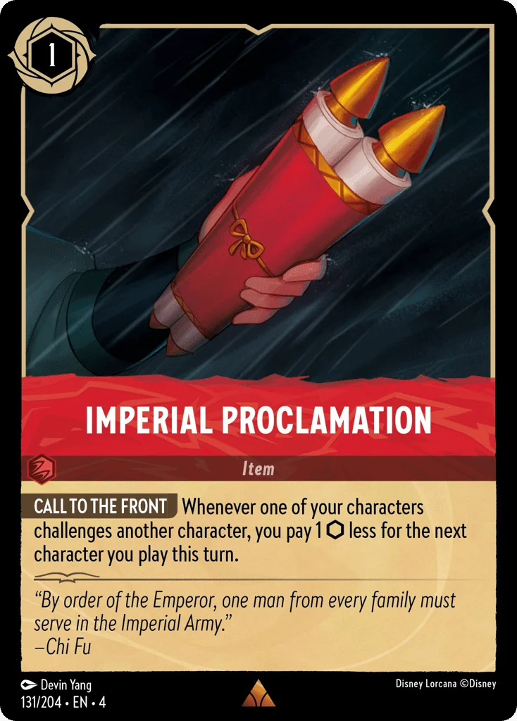 Imperial Proclamation · Ursula's Return