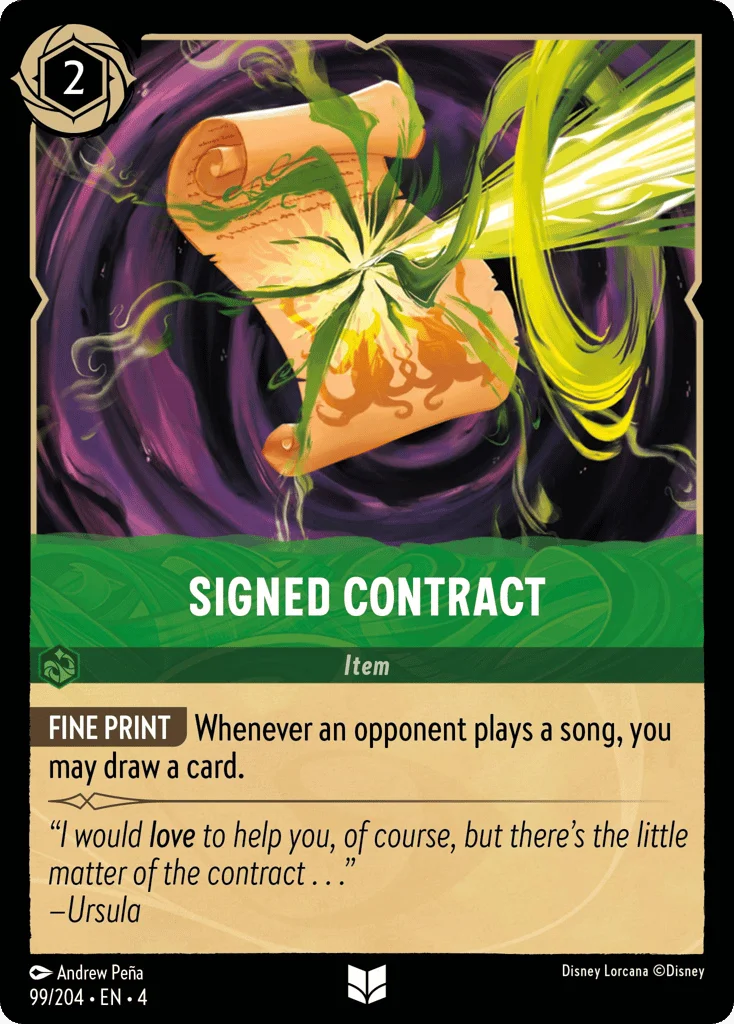 Signed Contract · Ursula's Return