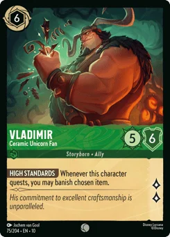 Vladimir - Ceramic Unicorn Fan