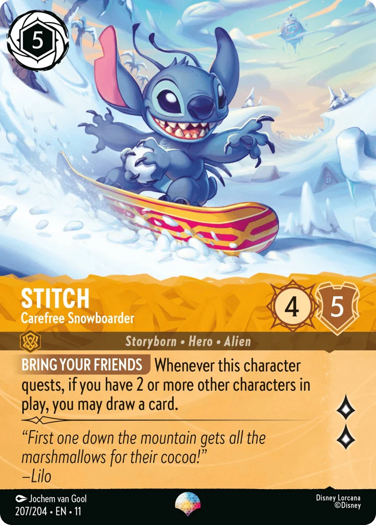 Stitch - Carefree Snowboarder · Winterspell