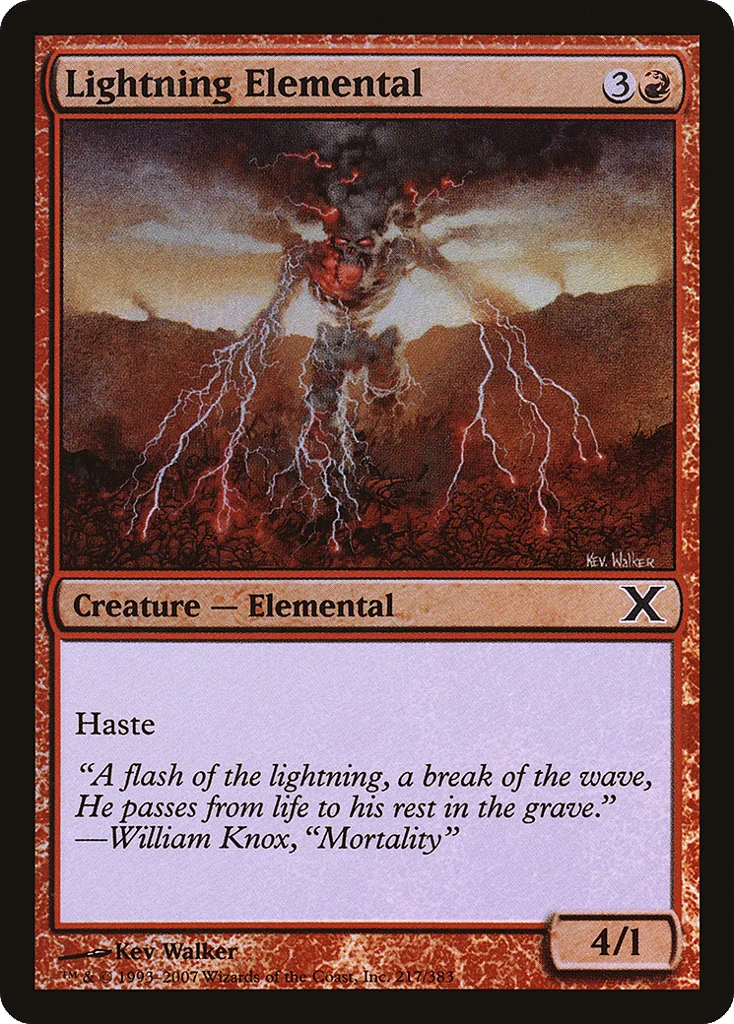 Lightning Elemental · Tenth Edition