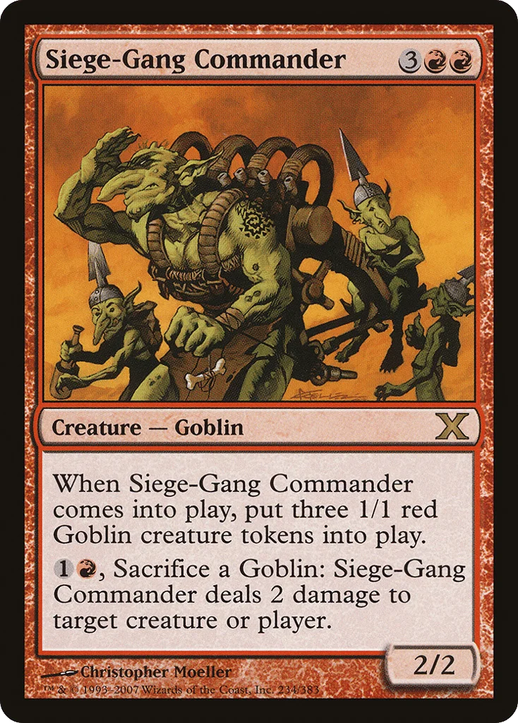 Siege-Gang Commander · Tenth Edition
