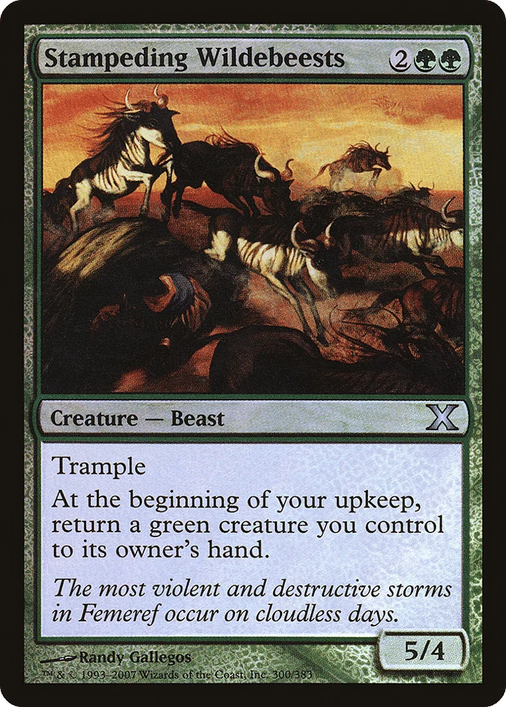 Stampeding Wildebeests · Tenth Edition