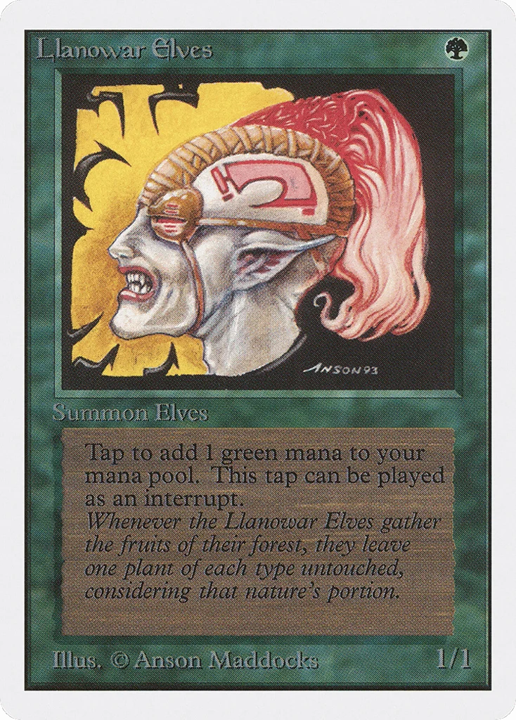 Llanowar Elves · Unlimited Edition