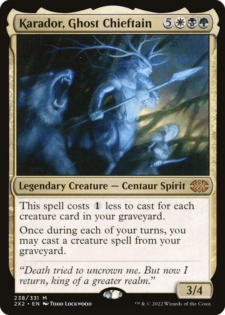 Karador, Ghost Chieftain · Double Masters 2022