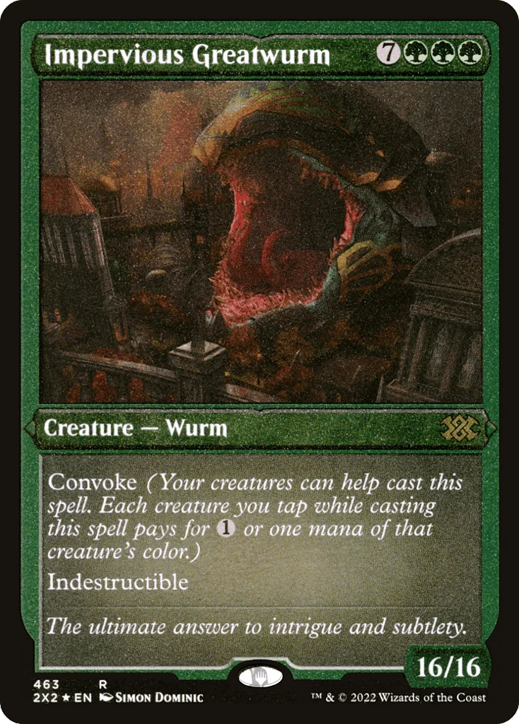 Impervious Greatwurm · Double Masters 2022