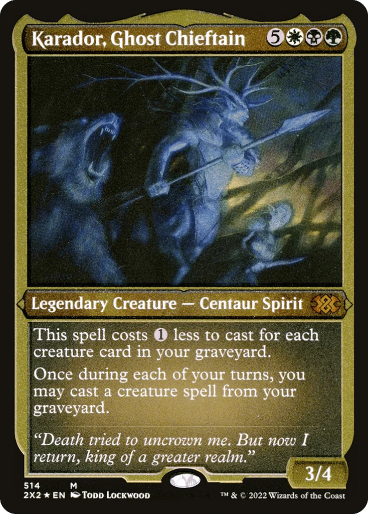 Karador, Ghost Chieftain · Double Masters 2022