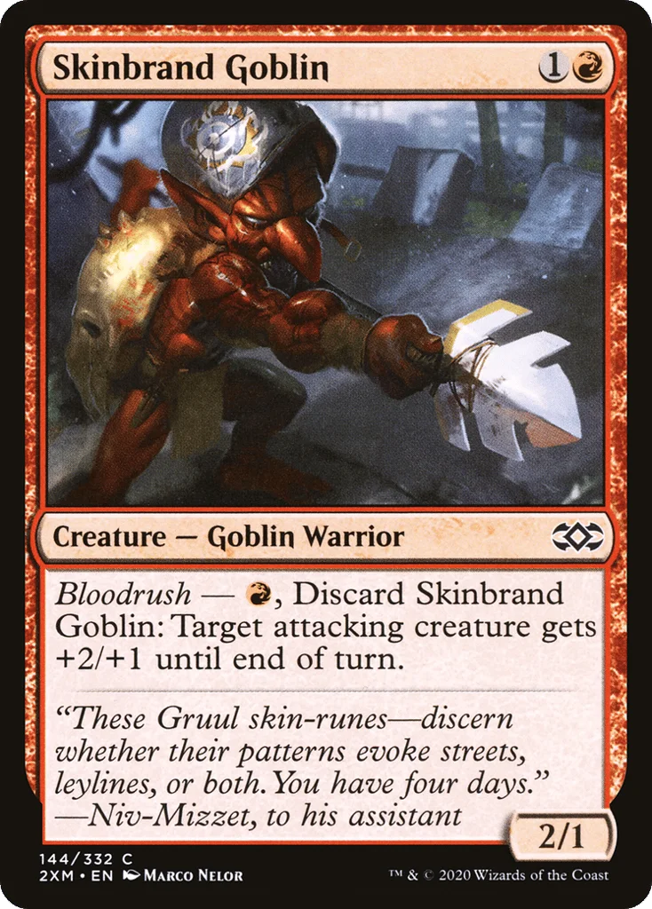 Skinbrand Goblin · Double Masters
