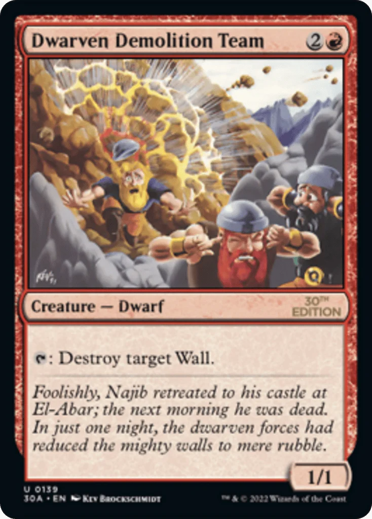 Dwarven Demolition Team · 30th Anniversary Edition