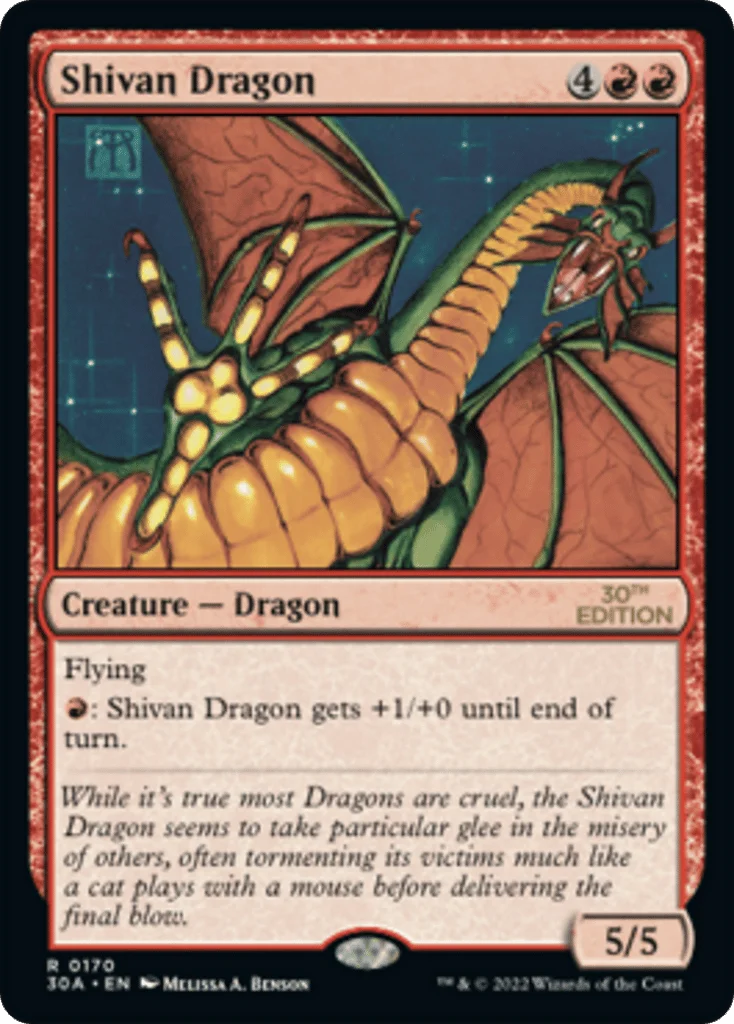Shivan Dragon · 30th Anniversary Edition
