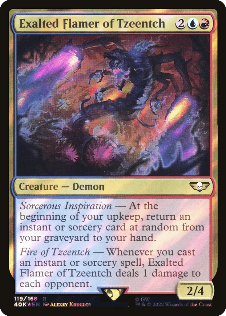 Exalted Flamer of Tzeentch · Warhammer 40,000 Commander