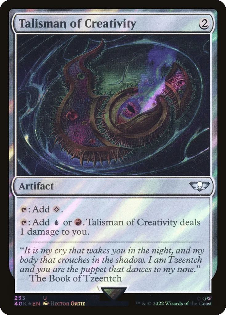 Talisman of Creativity · Warhammer 40,000 Commander