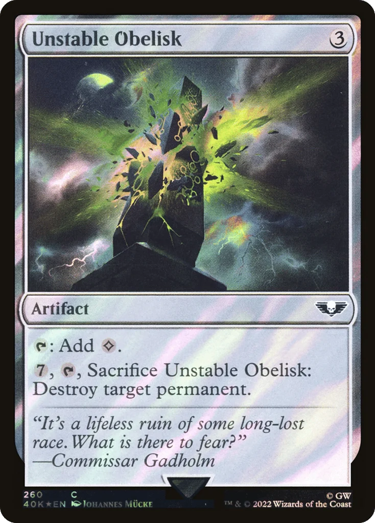 Unstable Obelisk · Warhammer 40,000 Commander