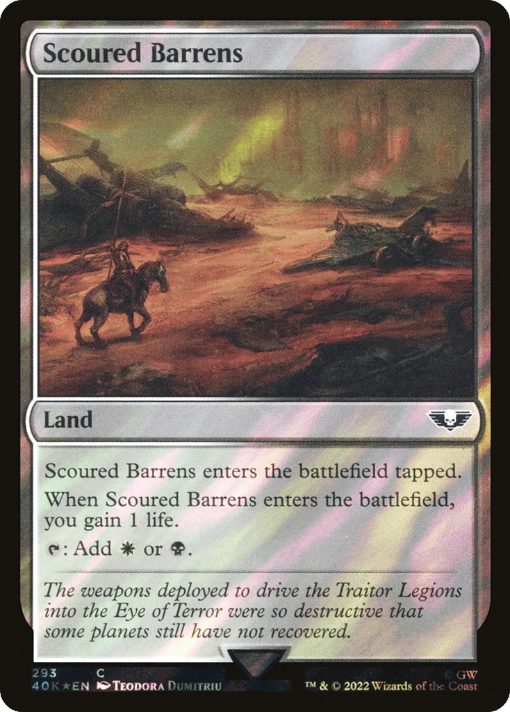 Scoured Barrens · Warhammer 40,000 Commander