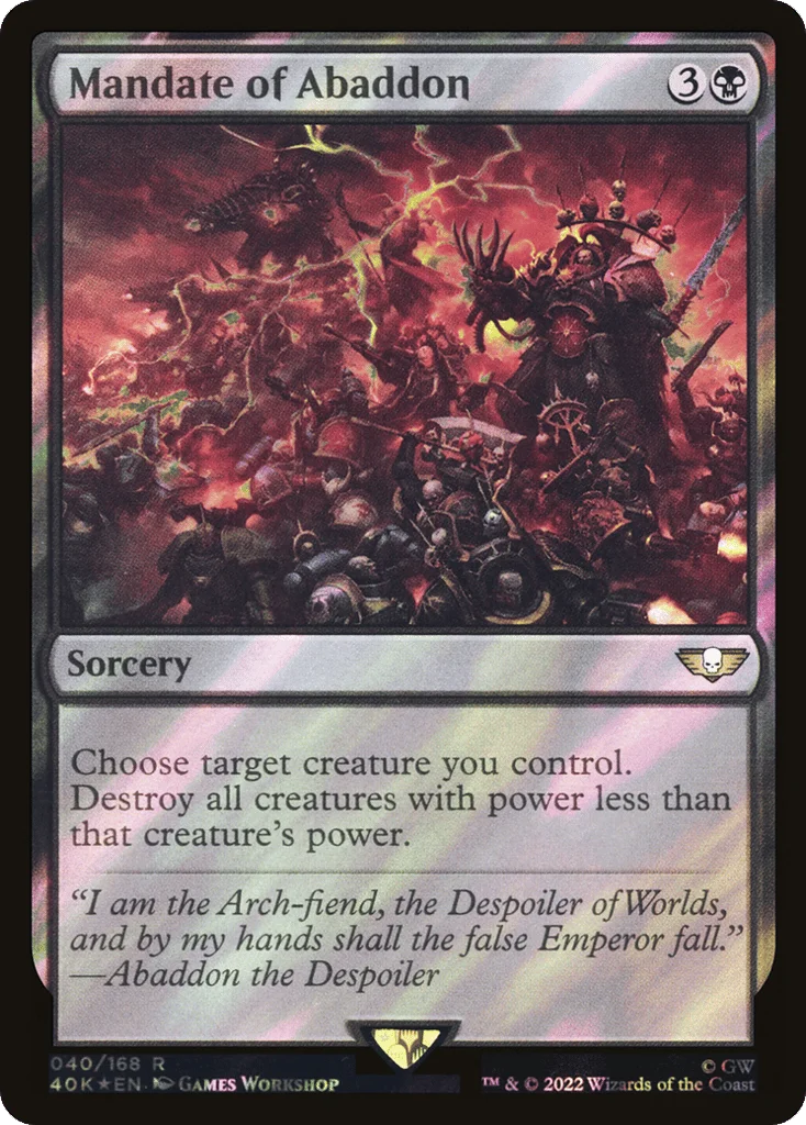Mandate of Abaddon · Warhammer 40,000 Commander