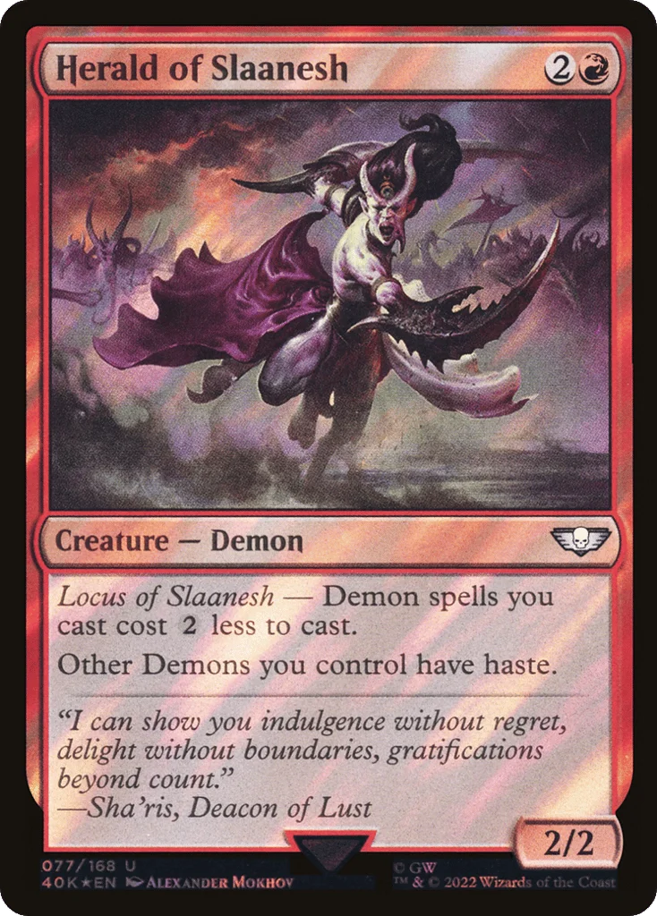 Herald of Slaanesh · Warhammer 40,000 Commander