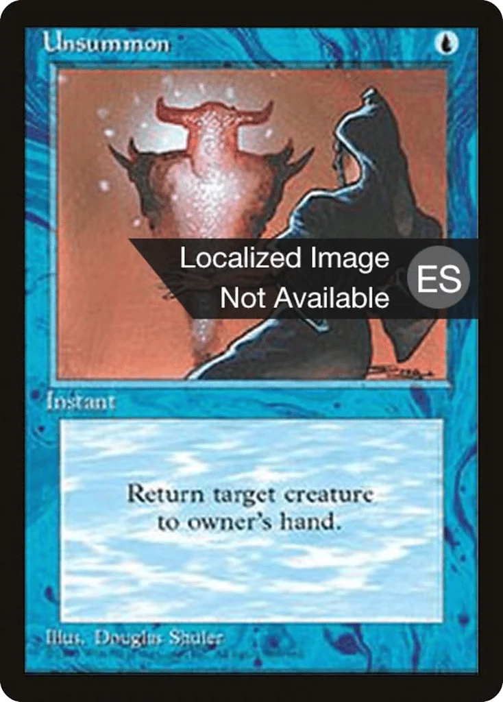 Unsummon · Fourth Edition Foreign Black Border