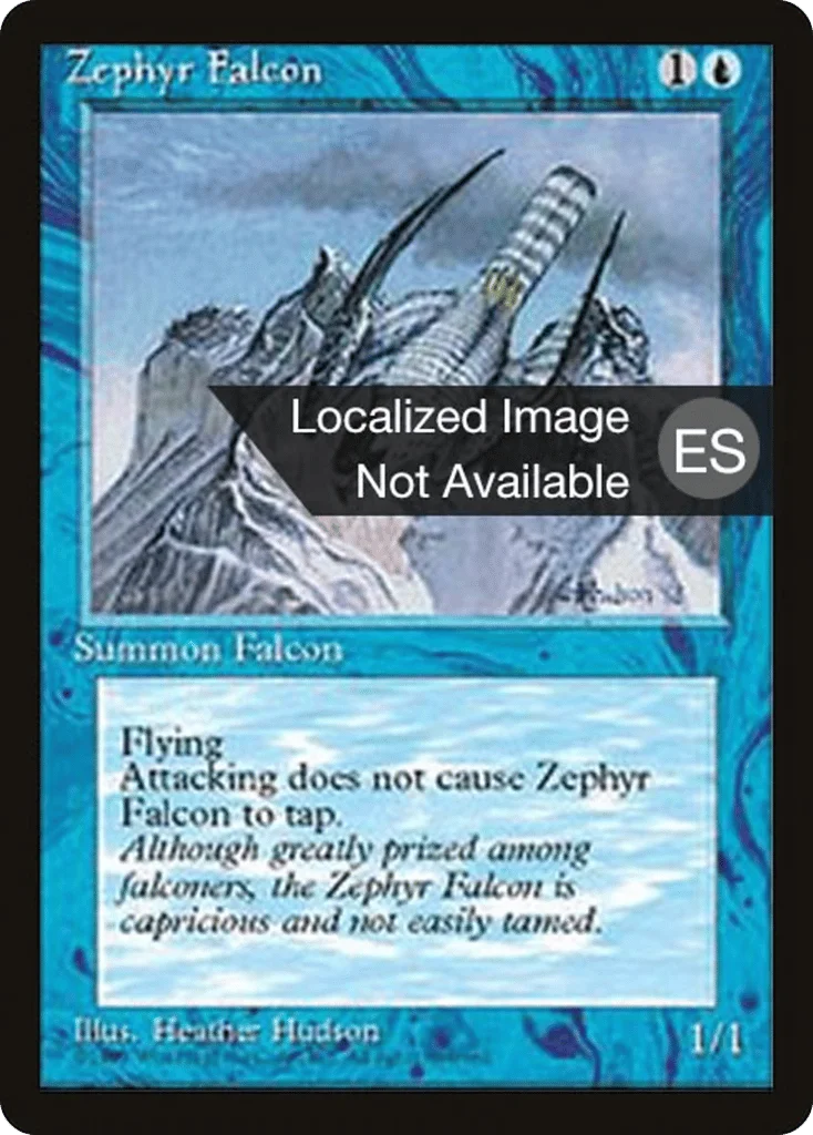 Zephyr Falcon · Fourth Edition Foreign Black Border