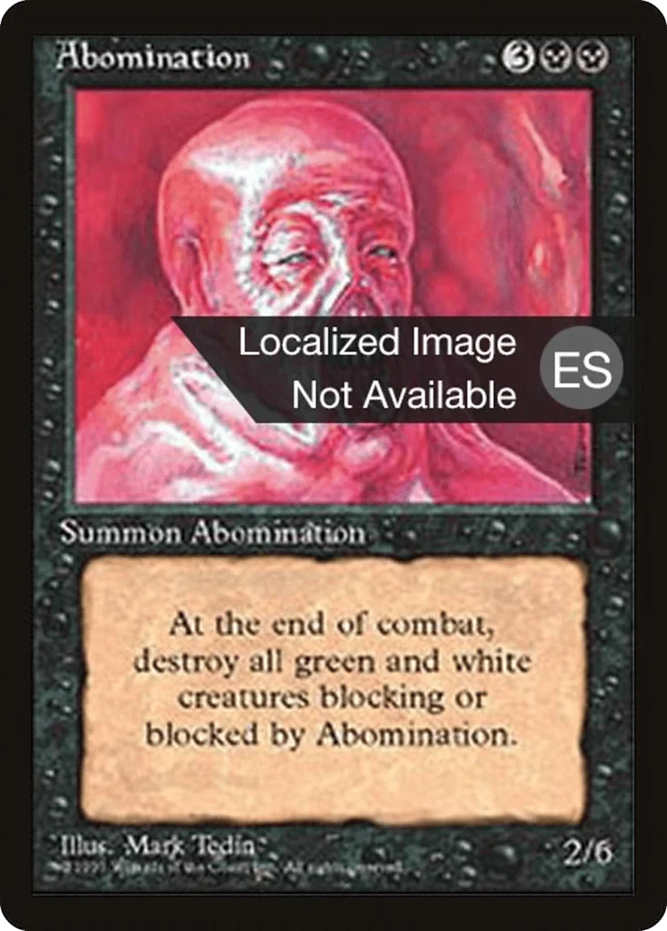 Abomination · Fourth Edition Foreign Black Border