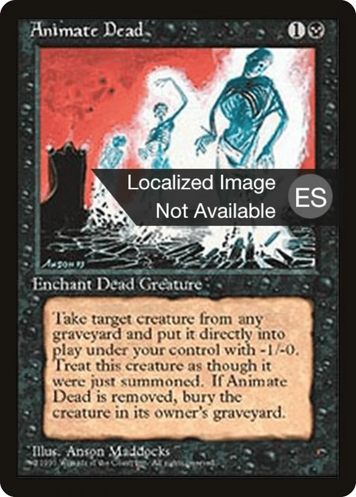 Animate Dead · Fourth Edition Foreign Black Border