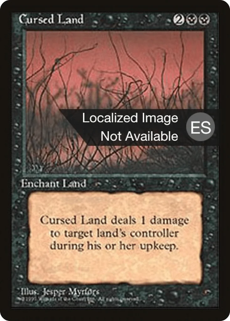 Cursed Land · Fourth Edition Foreign Black Border