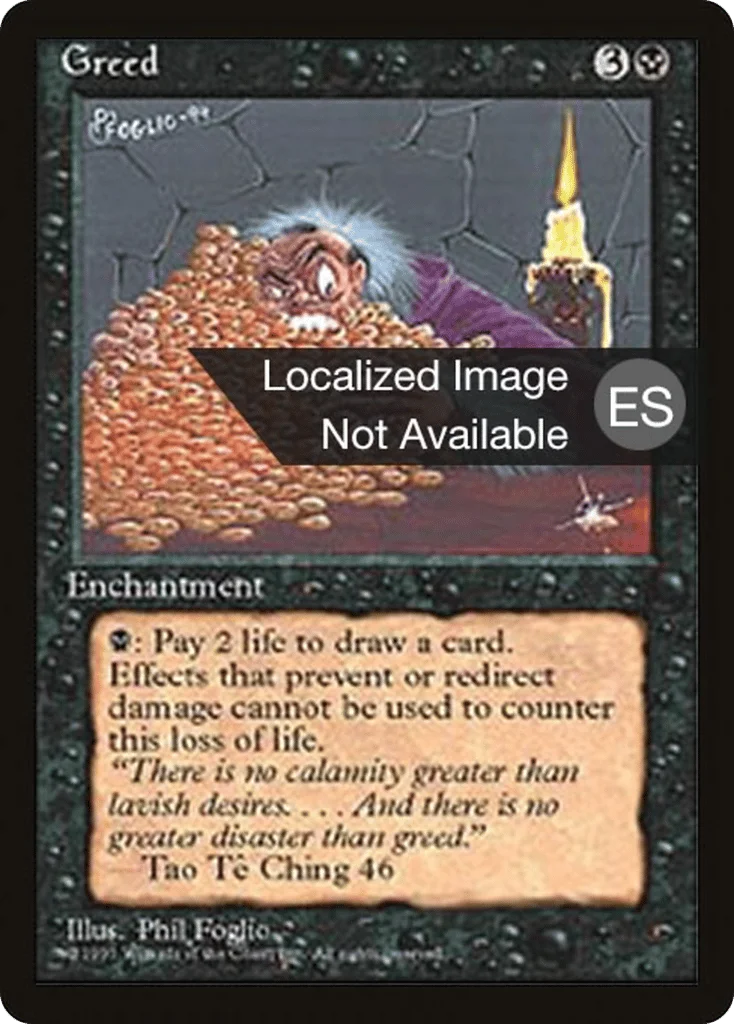 Greed · Fourth Edition Foreign Black Border