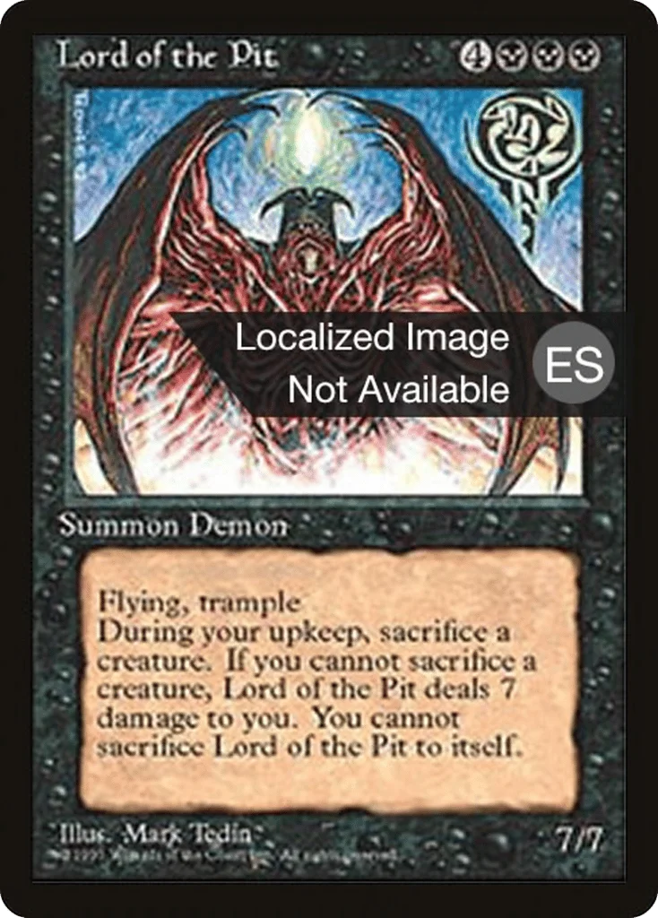 Lord of the Pit · Fourth Edition Foreign Black Border