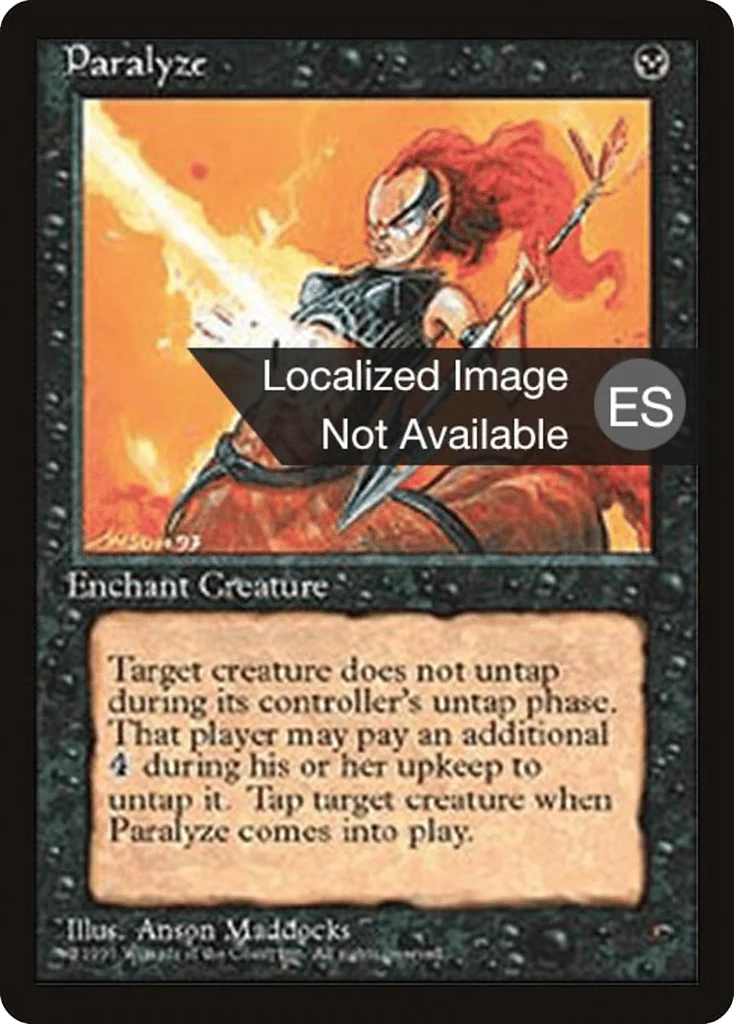Paralyze · Fourth Edition Foreign Black Border