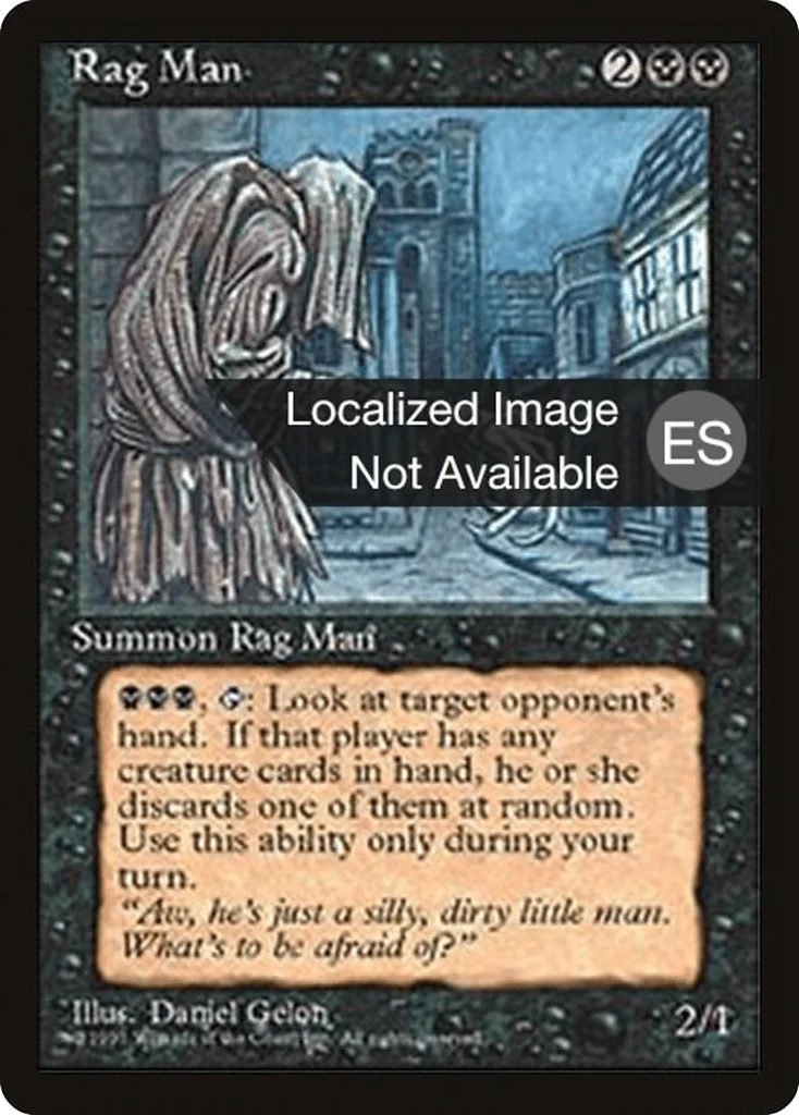 Rag Man · Fourth Edition Foreign Black Border