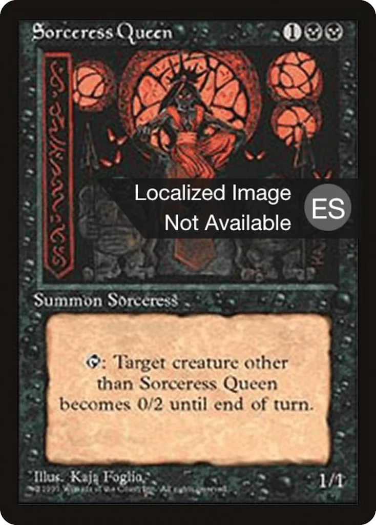 Sorceress Queen · Fourth Edition Foreign Black Border