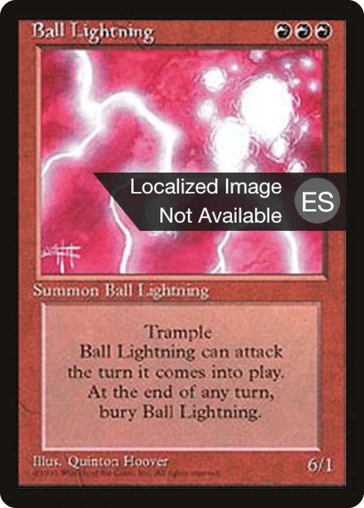 Ball Lightning · Fourth Edition Foreign Black Border