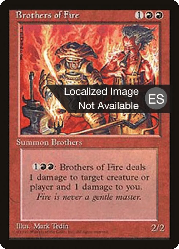 Brothers of Fire · Fourth Edition Foreign Black Border