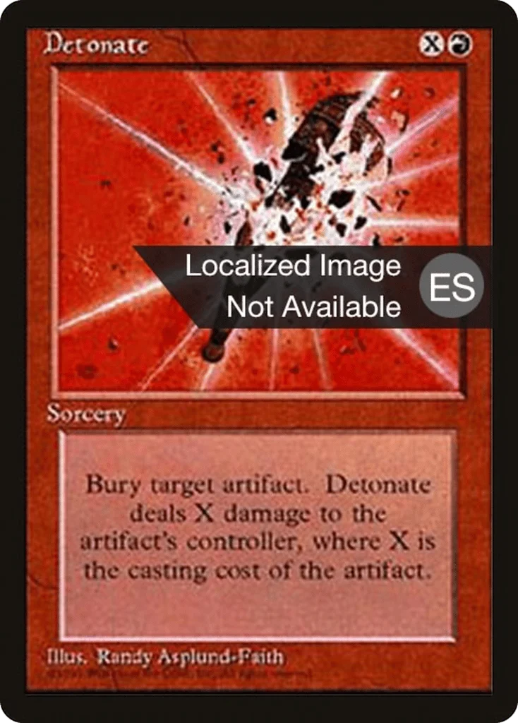 Detonate · Fourth Edition Foreign Black Border