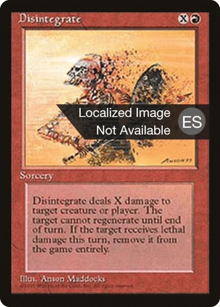 Disintegrate · Fourth Edition Foreign Black Border
