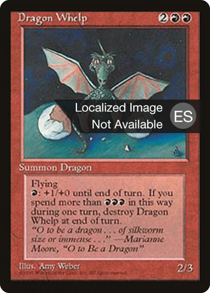 Dragon Whelp · Fourth Edition Foreign Black Border