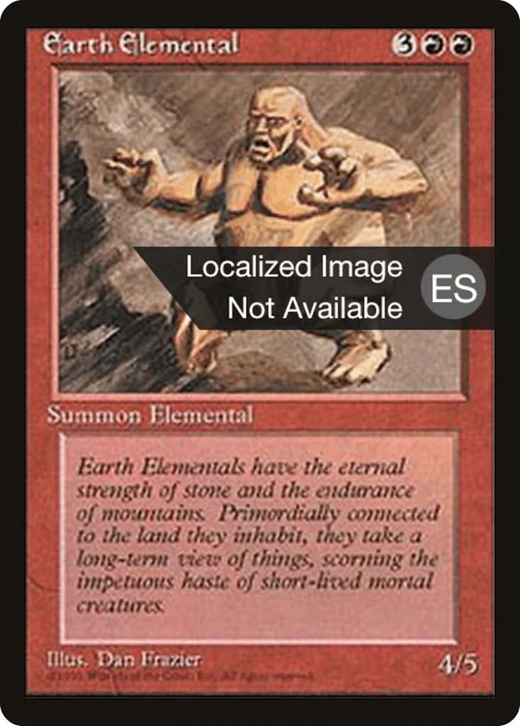 Earth Elemental · Fourth Edition Foreign Black Border