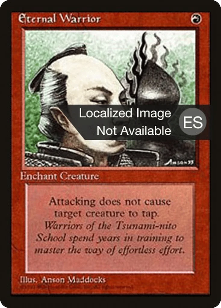 Eternal Warrior · Fourth Edition Foreign Black Border