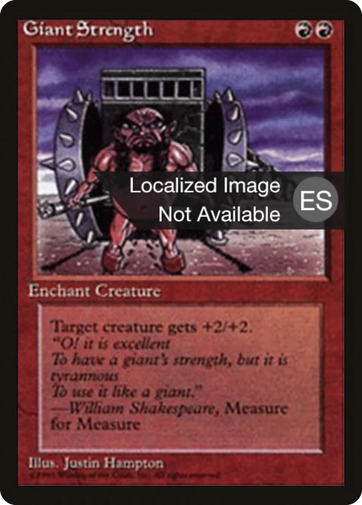 Giant Strength · Fourth Edition Foreign Black Border