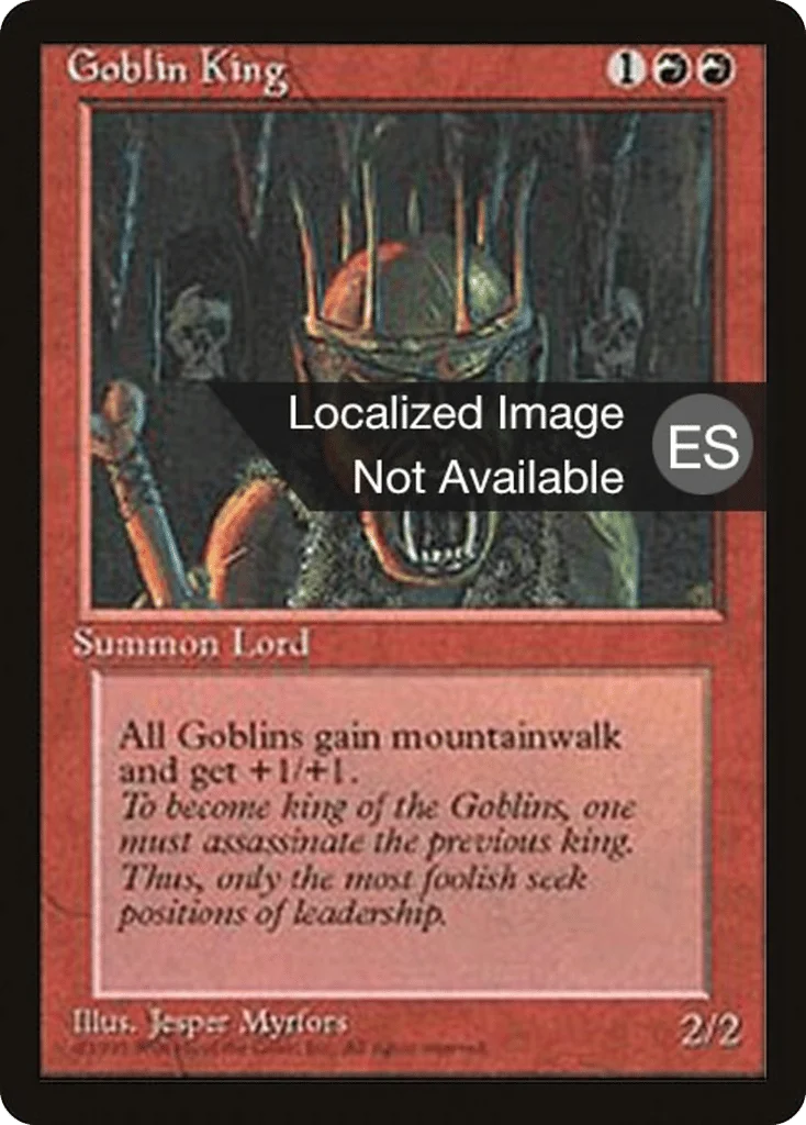 Goblin King · Fourth Edition Foreign Black Border