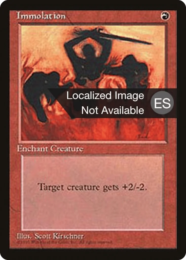 Immolation · Fourth Edition Foreign Black Border