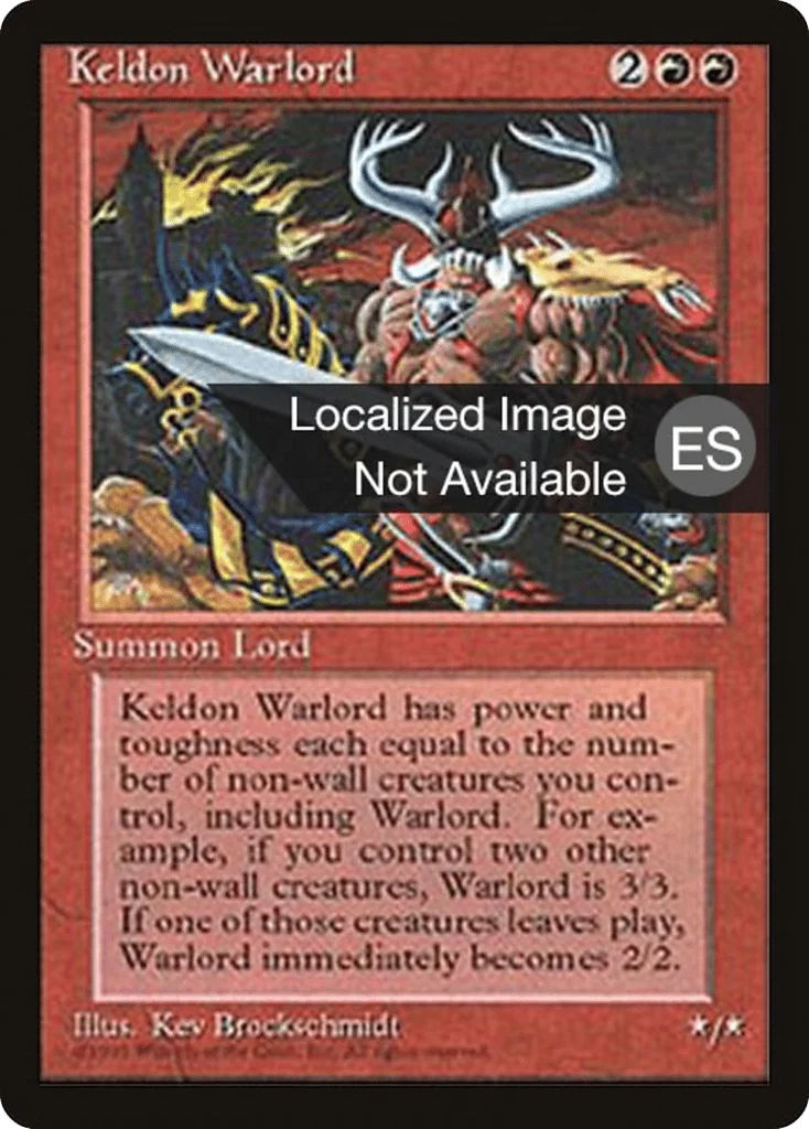 Keldon Warlord · Fourth Edition Foreign Black Border