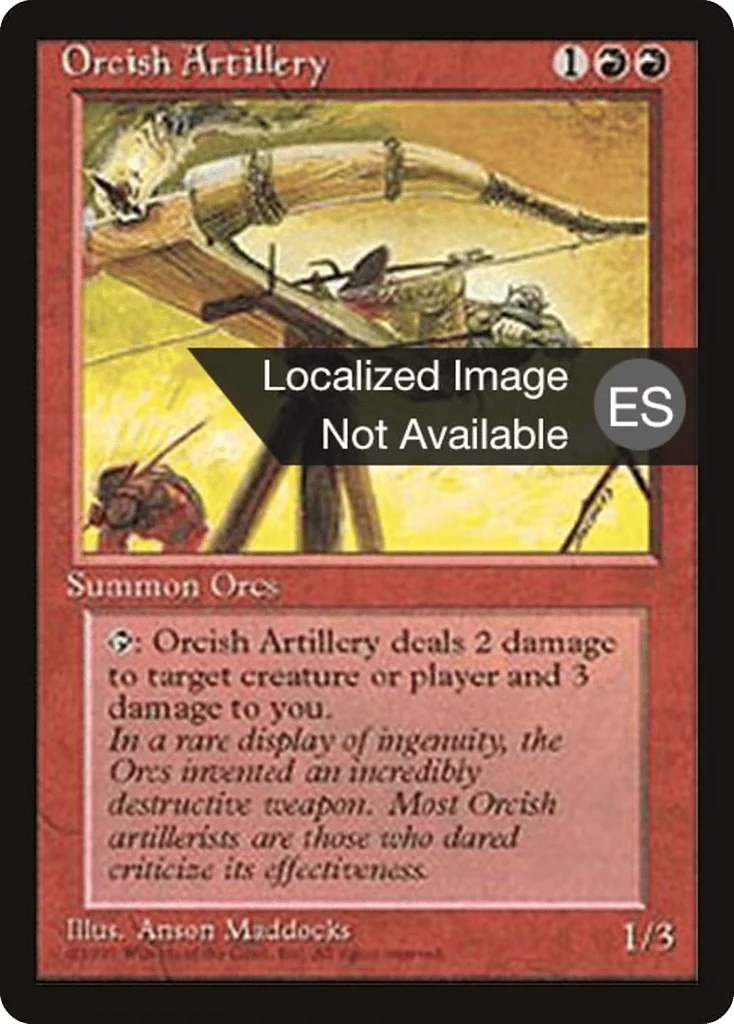 Orcish Artillery · Fourth Edition Foreign Black Border
