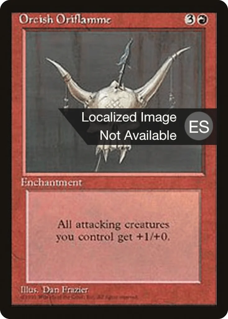 Orcish Oriflamme · Fourth Edition Foreign Black Border